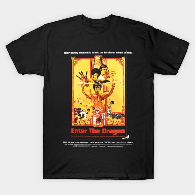 Movie Bruce Jeet Kune Do Be Water Lee Vintage T-Shirt by Garmentcrooks